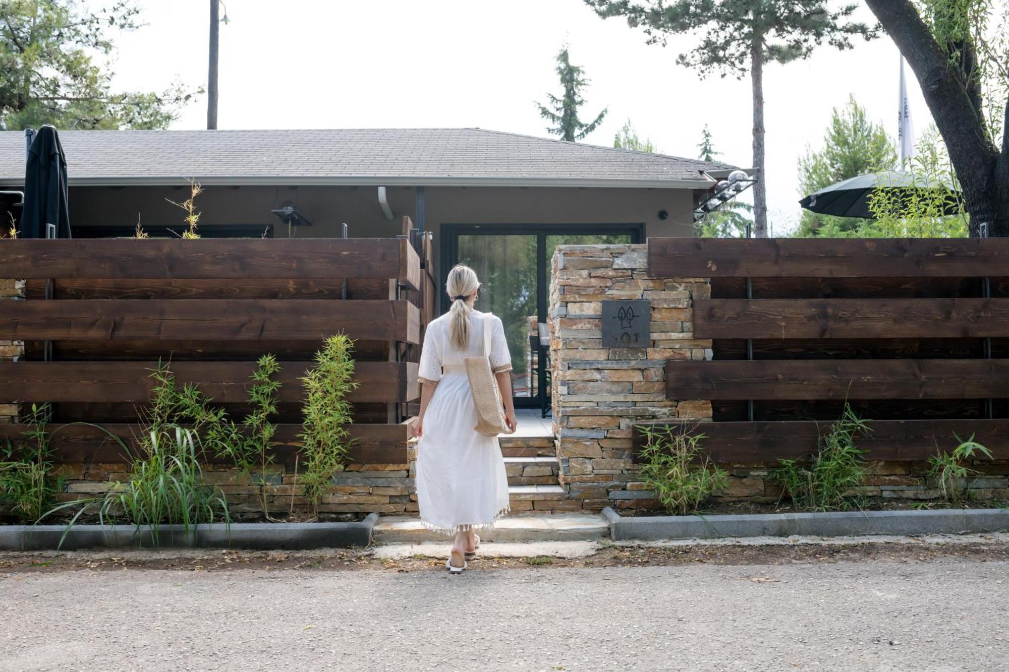 Sylvia Camping & Luxury Suites, Panel Hospitality Homes & Villas Litochoro Exteriér fotografie