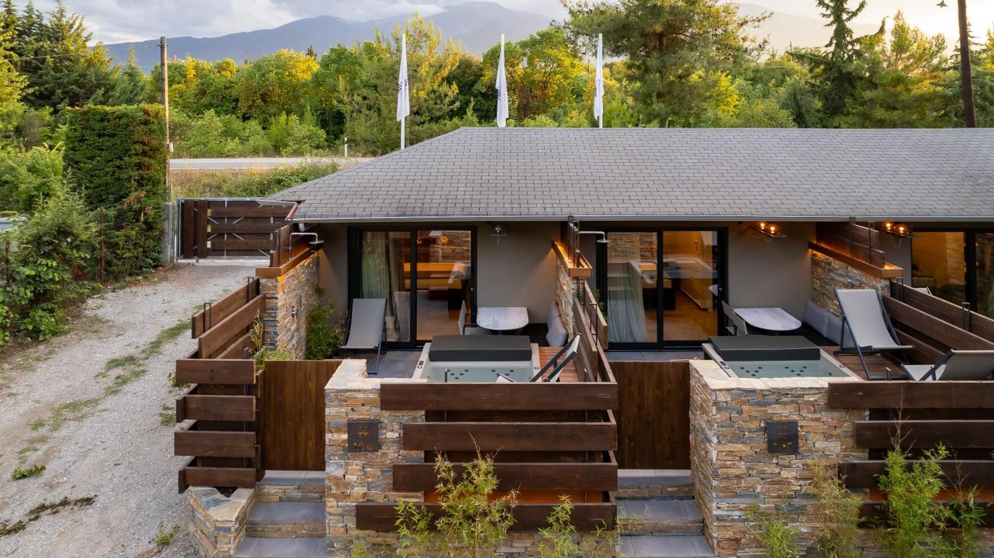 Sylvia Camping & Luxury Suites, Panel Hospitality Homes & Villas Litochoro Exteriér fotografie