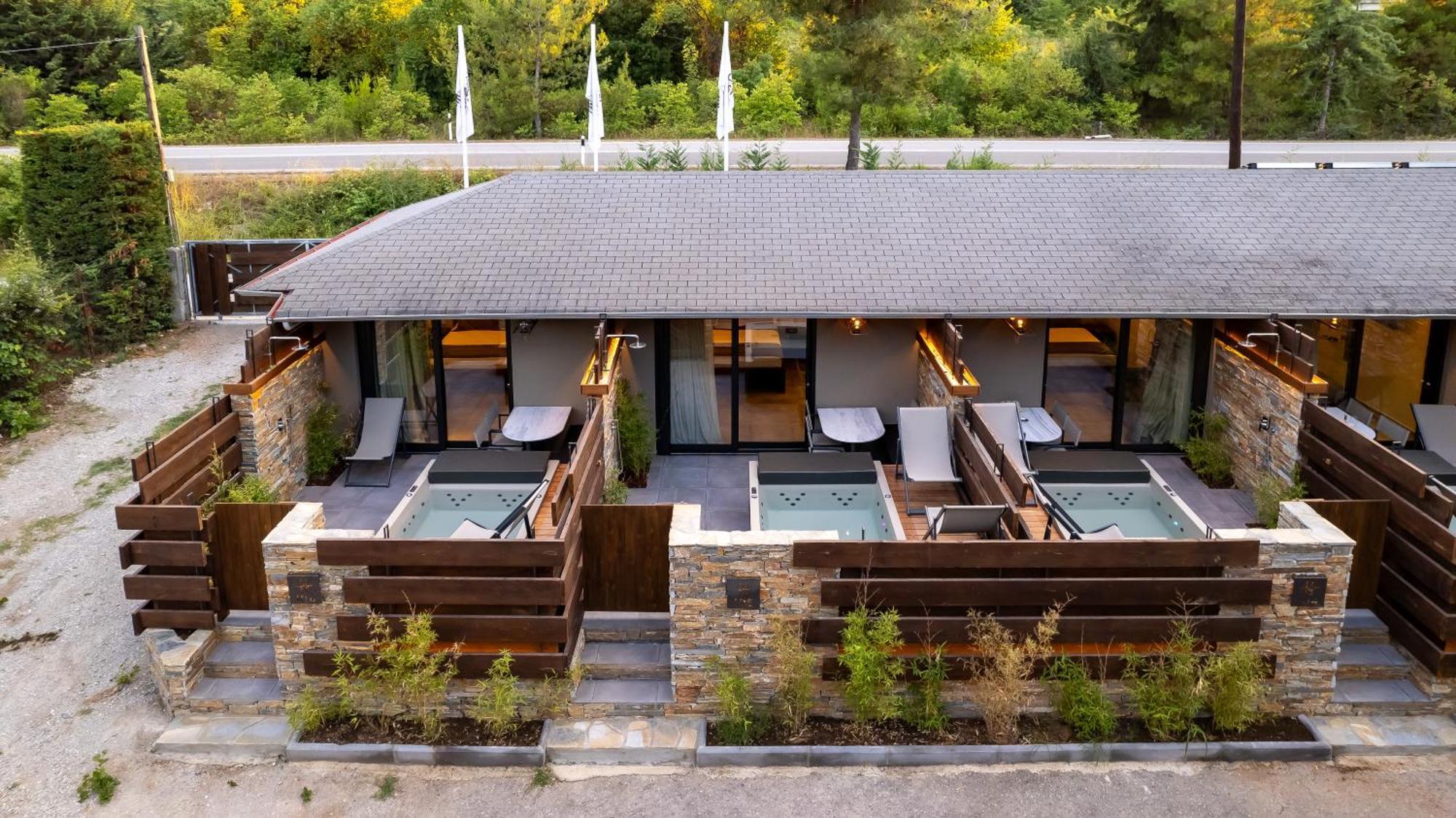 Sylvia Camping & Luxury Suites, Panel Hospitality Homes & Villas Litochoro Exteriér fotografie
