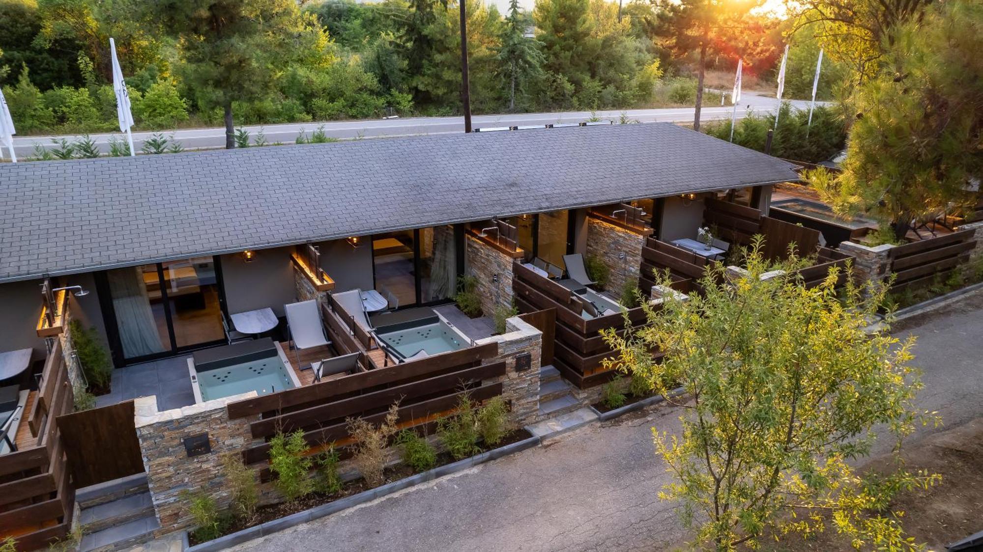 Sylvia Camping & Luxury Suites, Panel Hospitality Homes & Villas Litochoro Exteriér fotografie