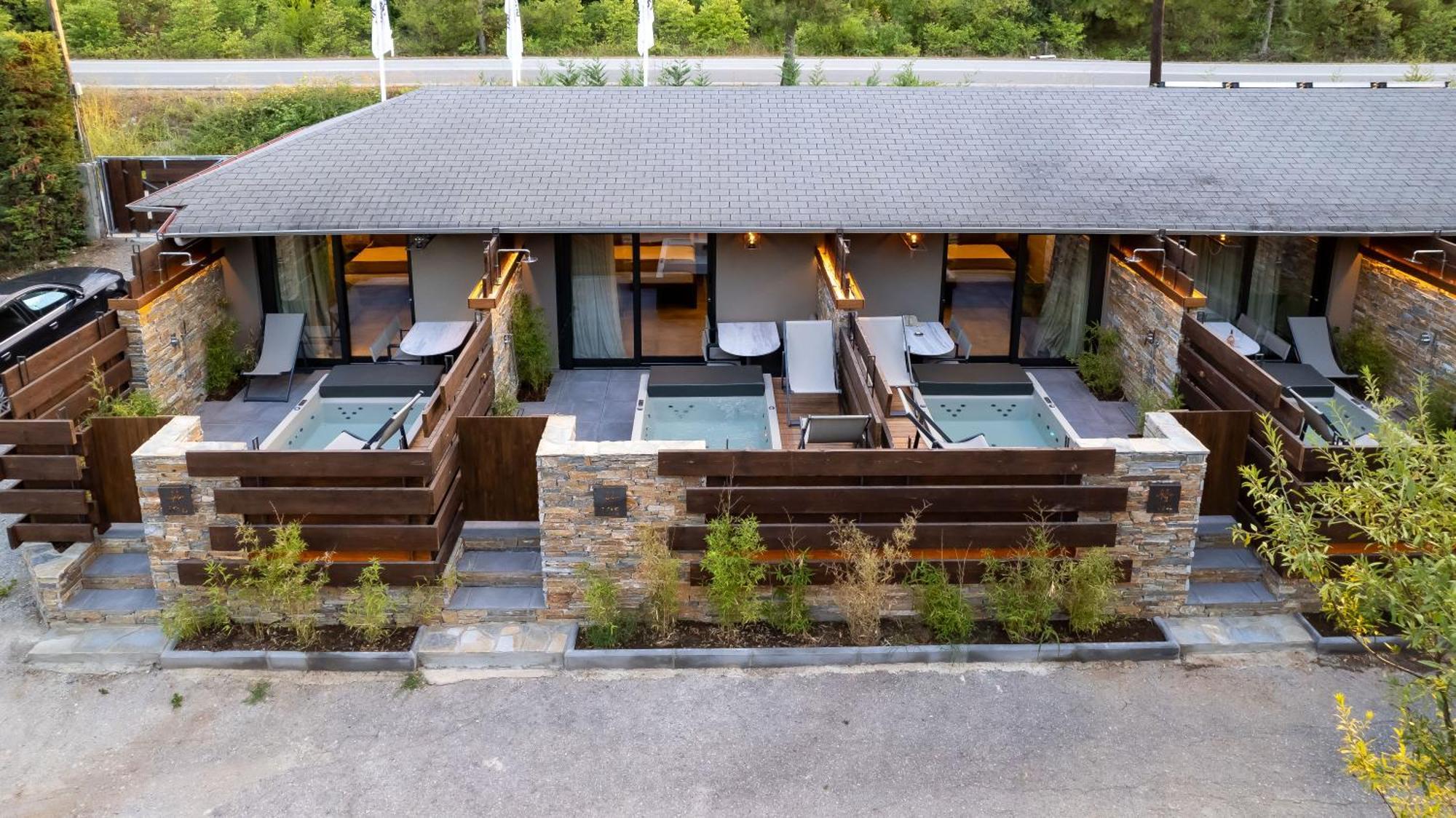 Sylvia Camping & Luxury Suites, Panel Hospitality Homes & Villas Litochoro Exteriér fotografie