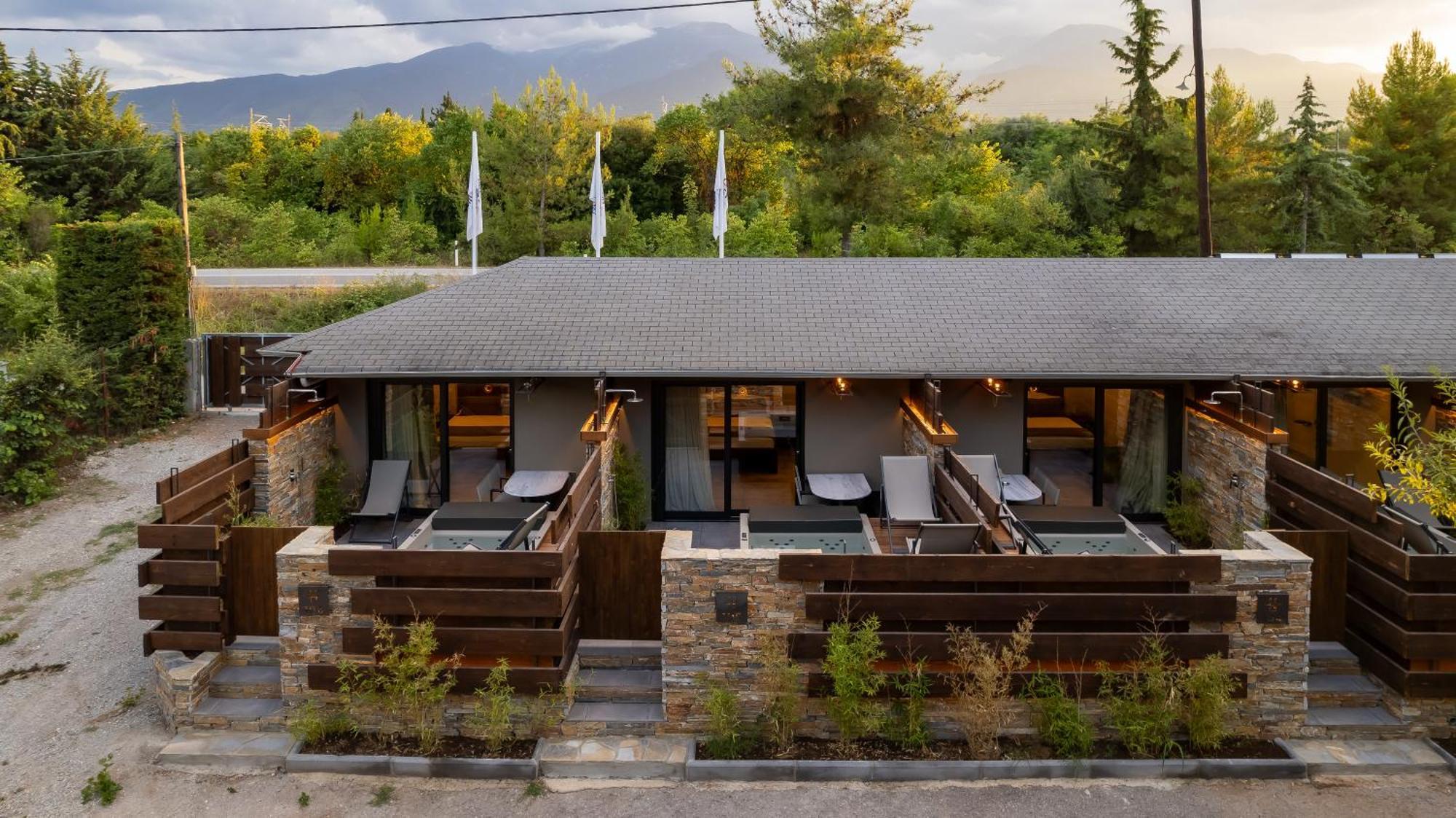 Sylvia Camping & Luxury Suites, Panel Hospitality Homes & Villas Litochoro Exteriér fotografie